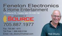 Fenelon electronics and Home Entertainment the source business card