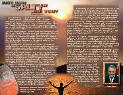 Just how salty are you? Magazine insert